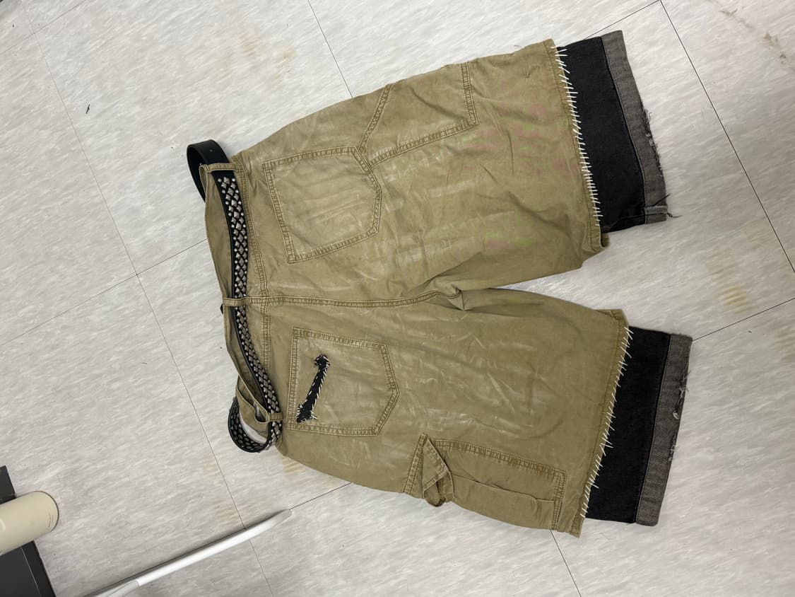 Custom sewing patch work shorts 상품이미지8