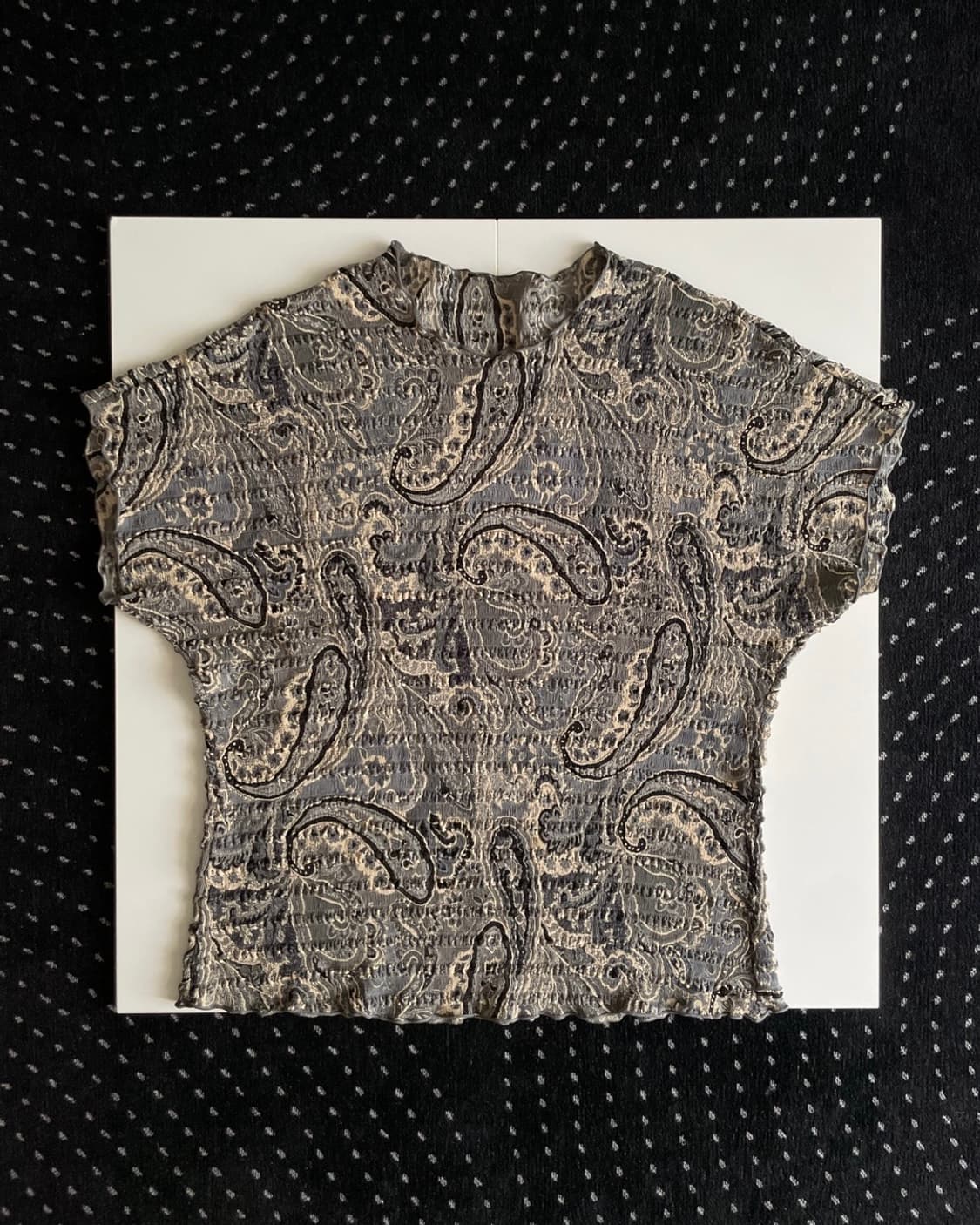 patterned wrinkle top 상품이미지7