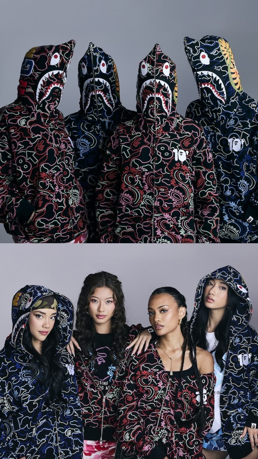 베이프 x 88rising 샤크후드 M 상품이미지8