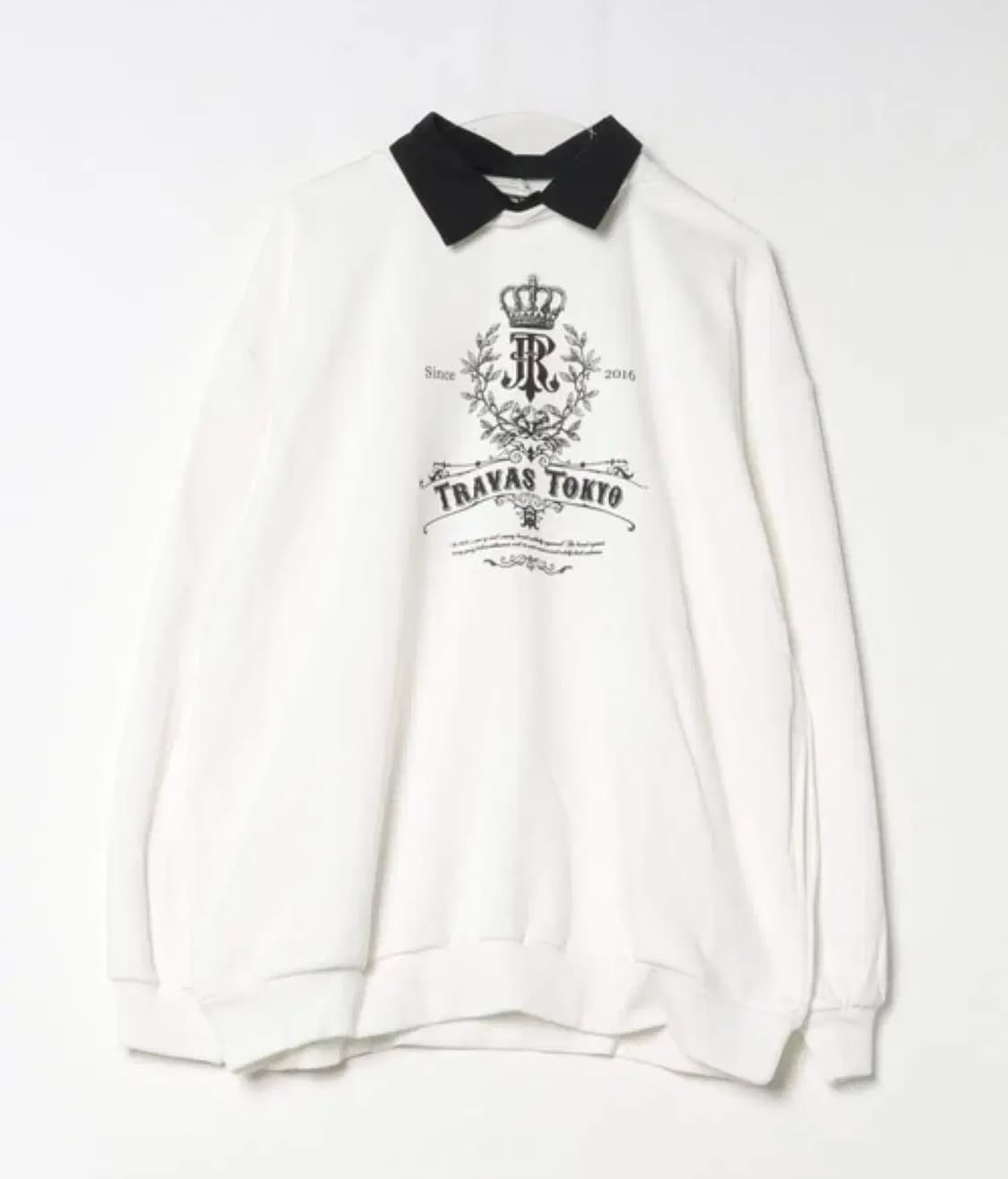 트라바스도쿄 엠블럼 로고 스웨트셔츠 서브컬쳐 중성계 상품이미지1