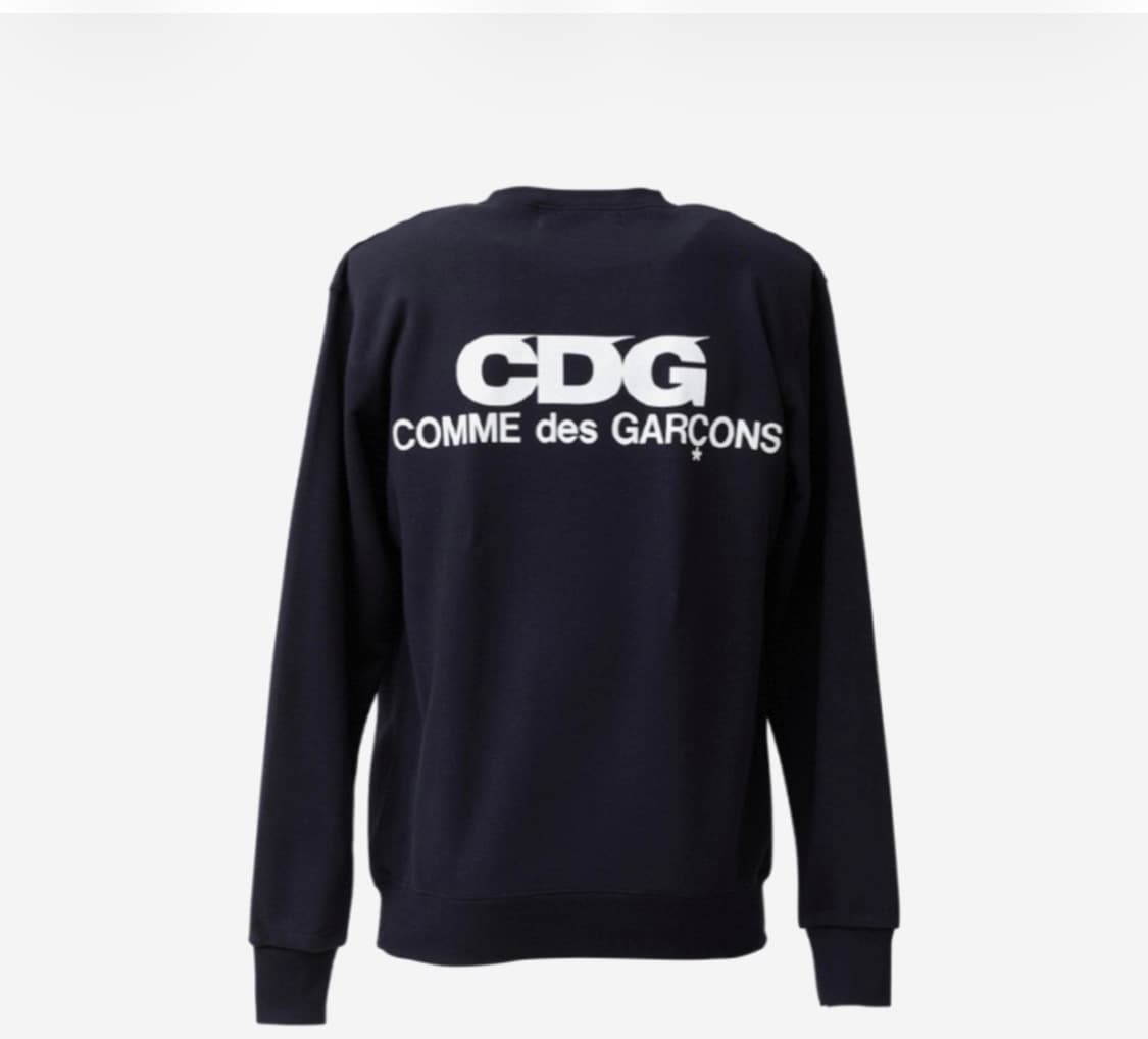 CDG 크루넥 스웨트셔츠 네이비 상품이미지1