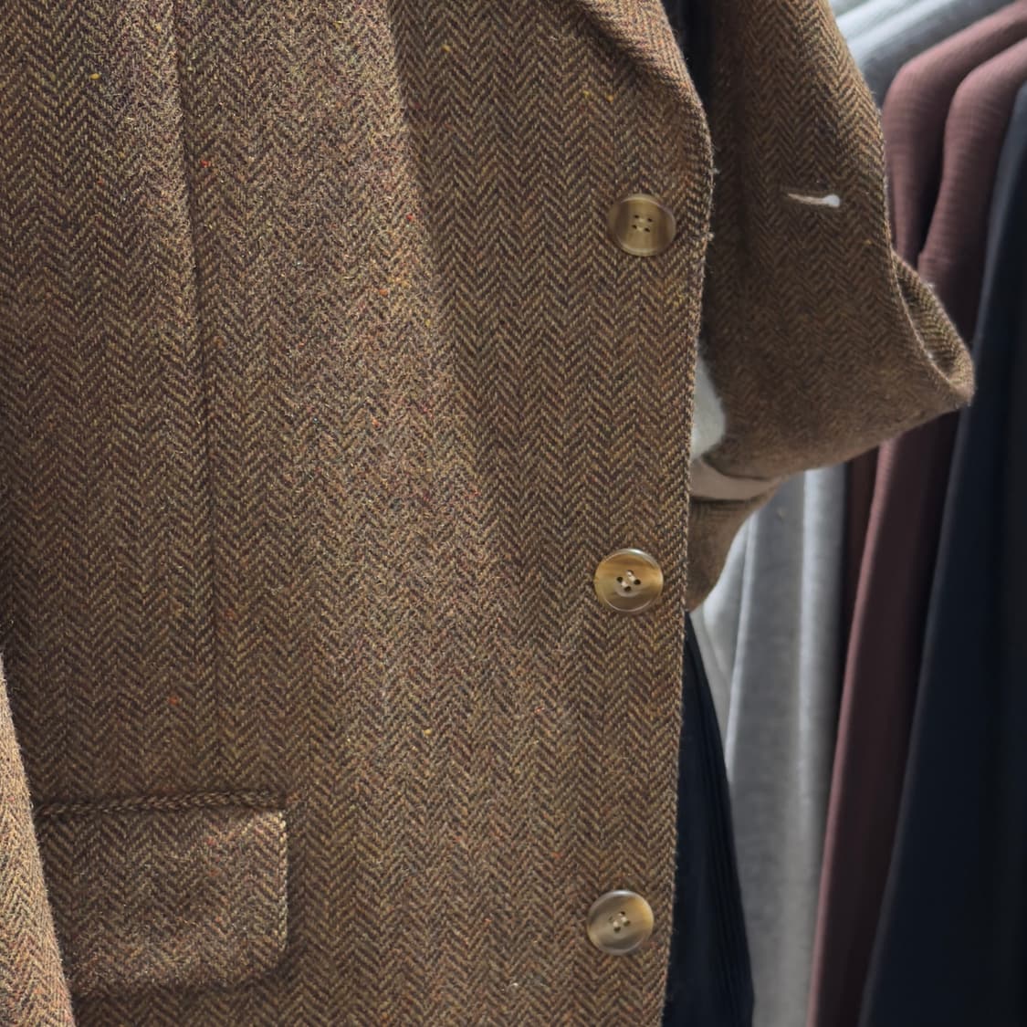 꾸레쥬 파리 헤링본 울 트위드 자켓 상품이미지5