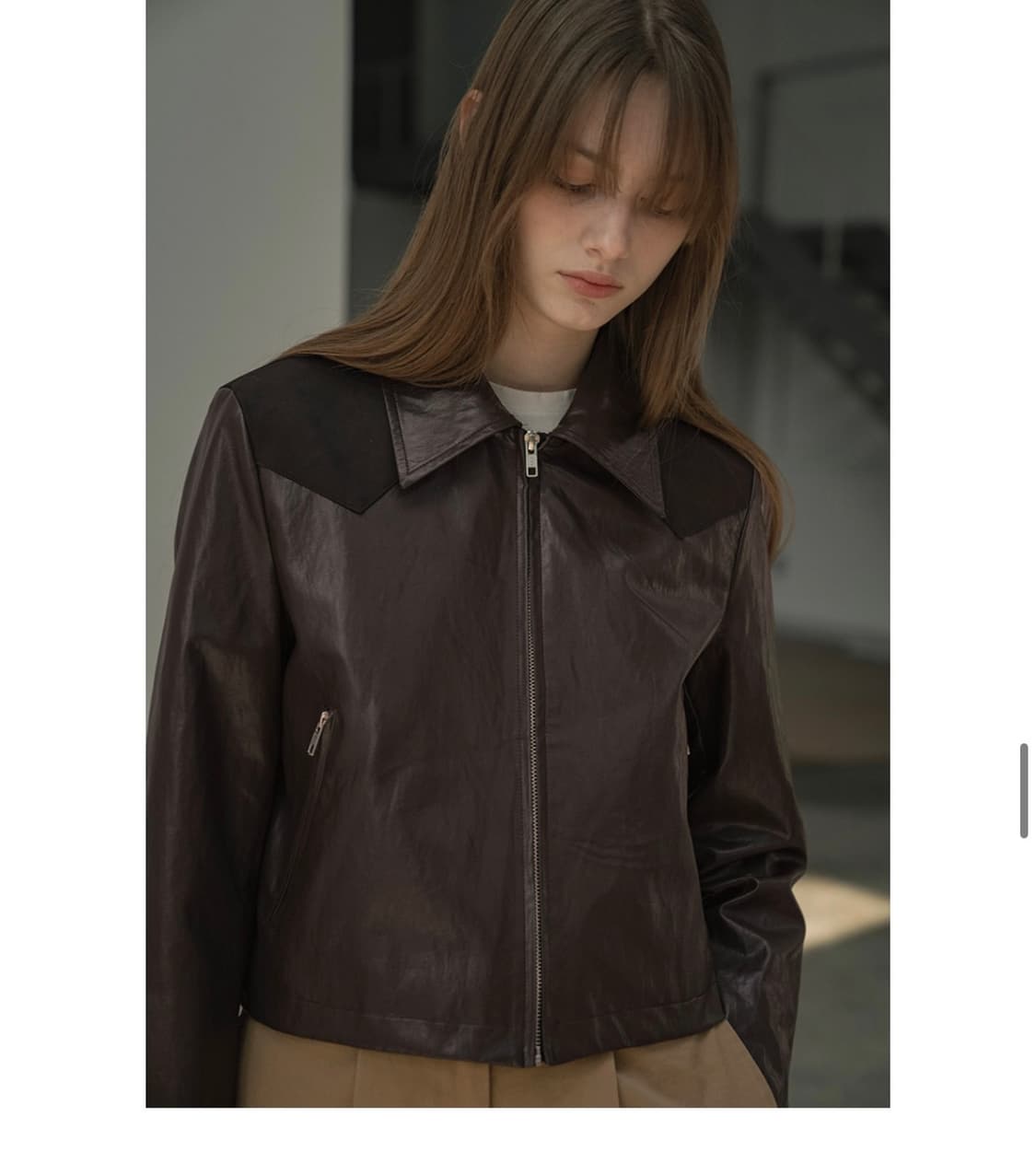 시야쥬 레더가죽자켓 상품이미지2