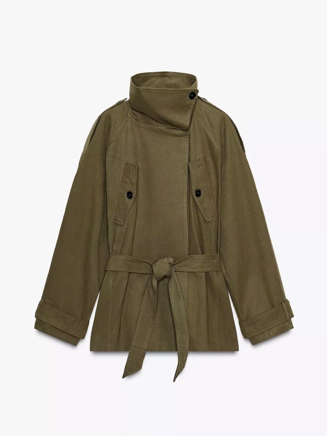 자라 숏 트렌치 코트 새상품 S 상품이미지2