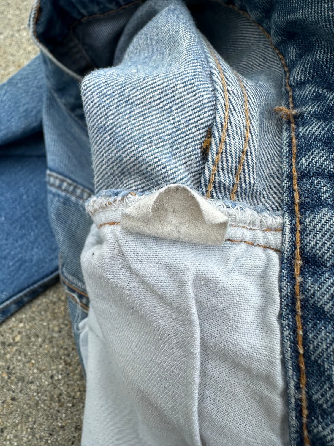 70s USA 빈티지 리바이스 501 66후기 셀비지 데님 팬츠 상품이미지8