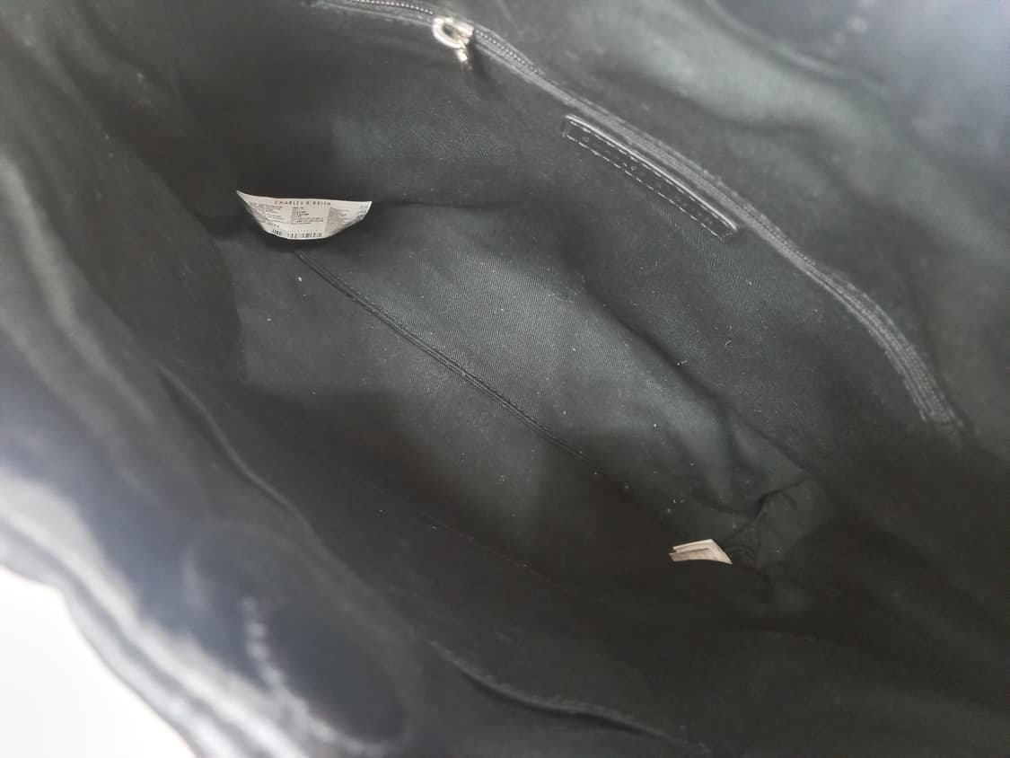 찰스앤키스 블랙 퀼팅 체인 숄더백 상품이미지3