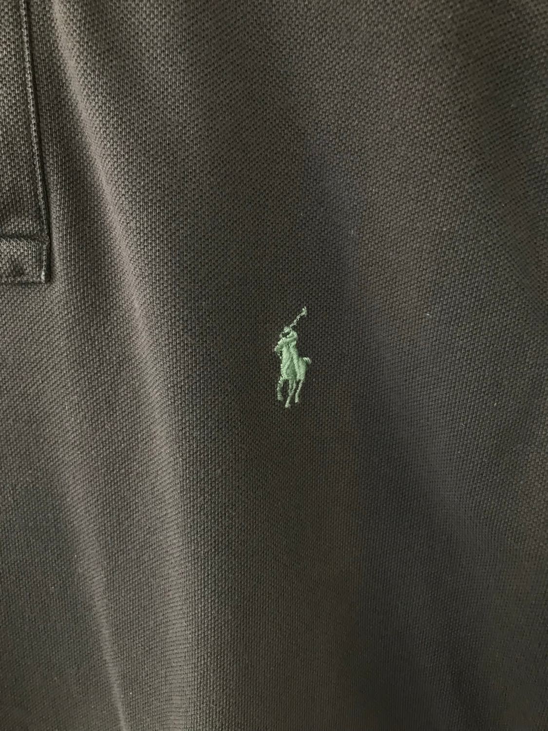 폴로 랄프로렌 신형 자수로고 차콜 피케 반팔 티셔츠 상품이미지3