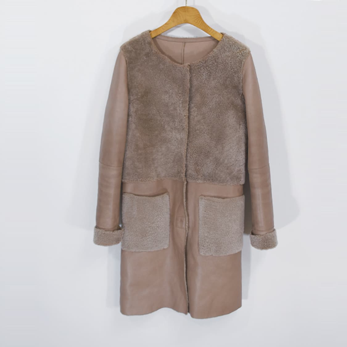 sheepskin 무톤 (양모 시어링) 코트 상품이미지1