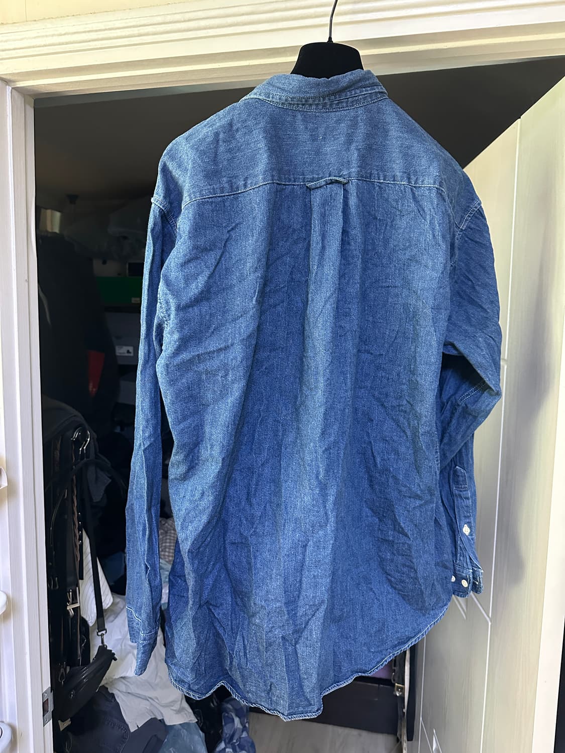 [XL] 구형 유니클로 진청 데님 셔츠 상품이미지3
