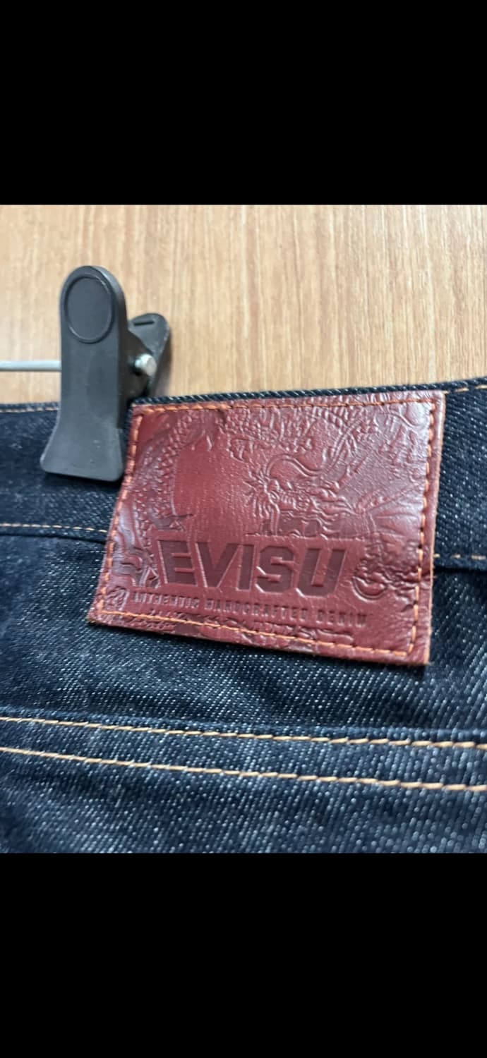 에비수 백로고 데님 팬츠 상품이미지3