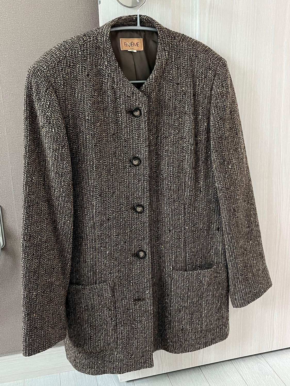 (빈티지) 노카라 울 자켓 상품이미지1