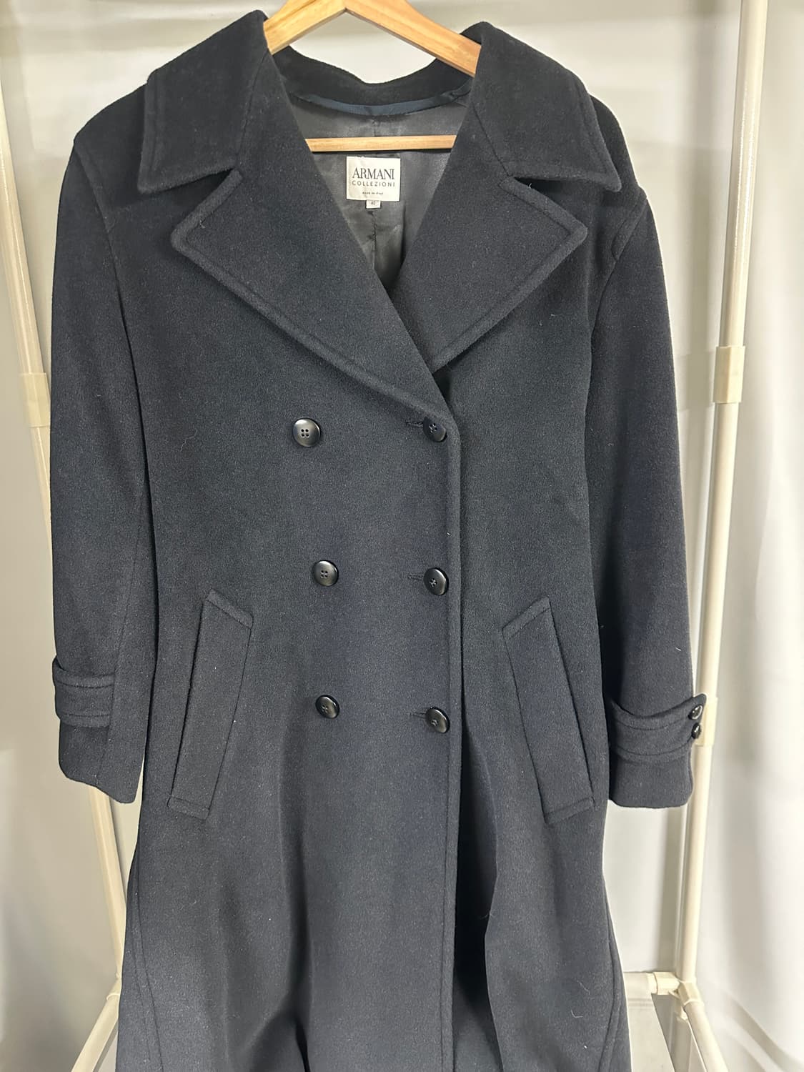 아르마니 꼴레지오니 더블 브레스티드 코트 상품이미지1