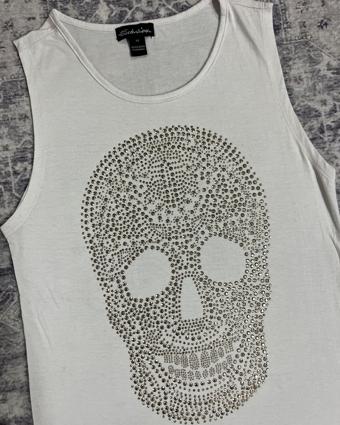 00's skull cubic sleeveless 상품이미지2