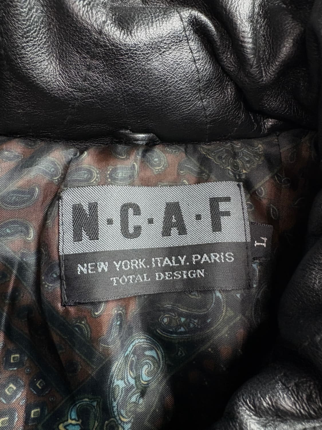 NCAF 빈티지 램스킨 카라 디테일 레더 자켓 3274 상품이미지4