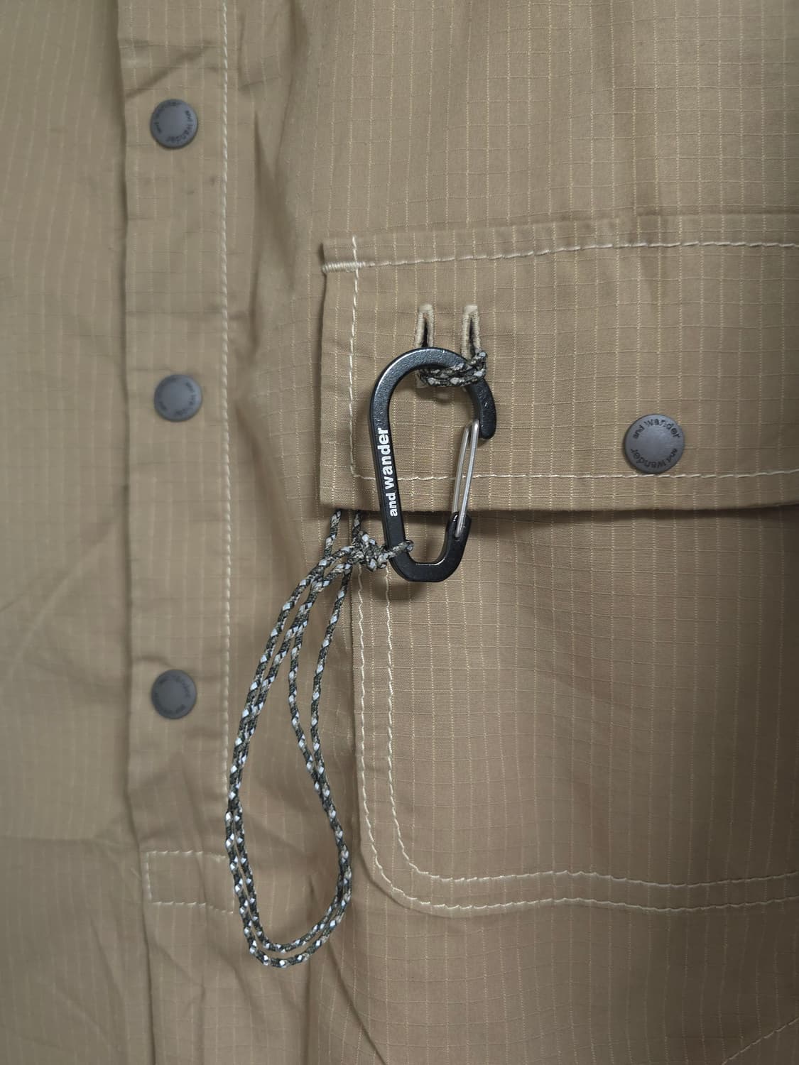 앤드원더 ANDWANDER 쿨맥스 풀오버 셔츠 _ 테크웨어 상품이미지2