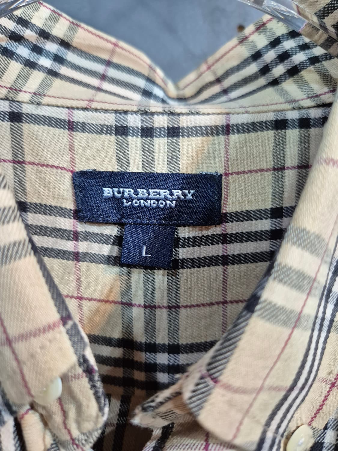 체크 반팔 셔츠 XL 상품이미지4