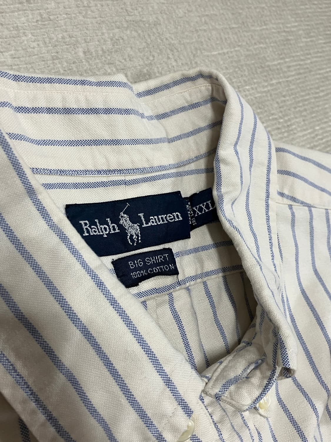 폴로 랄프로렌 스트라이프 셔츠 xxl 상품이미지2
