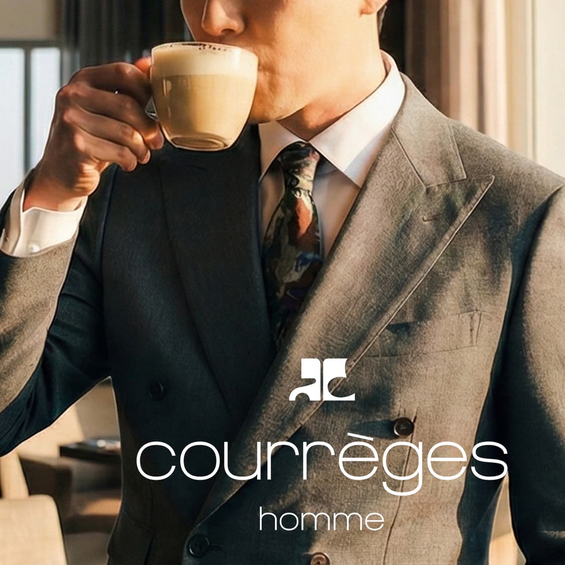 꾸레쥬 실크 다크그린 아트 패턴 넥타이 9.5cm A+등급 A19383
 상품이미지1