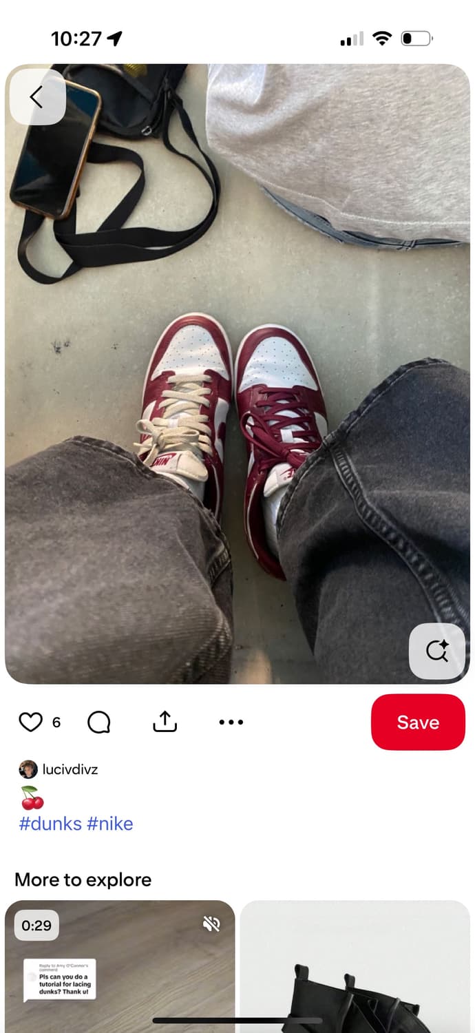 나이키 덩크 로우 레트로 팀레드 상품이미지6