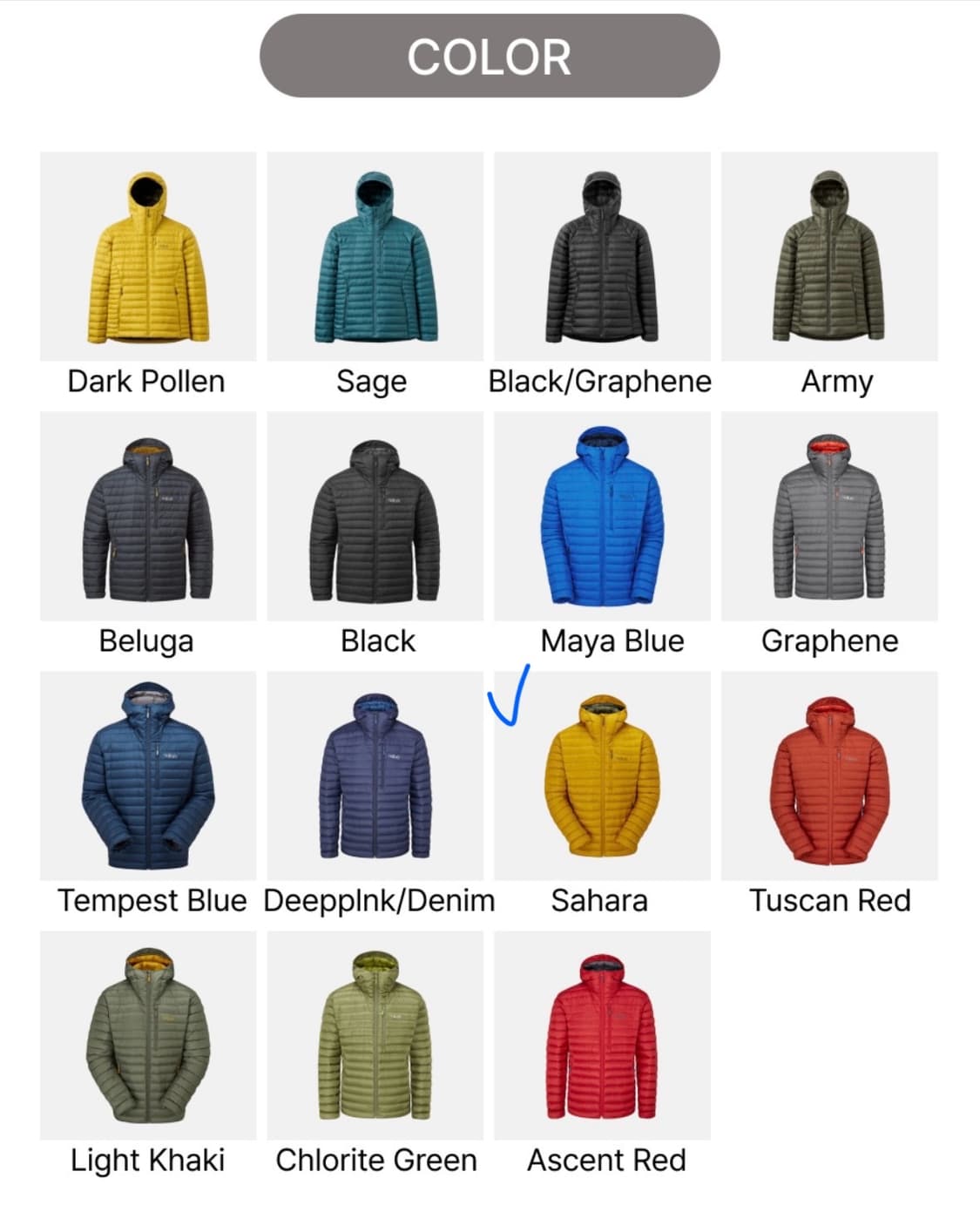 RAB 랩 마이크로 라이트 알파인 자켓 남성용 QDB-12 상품이미지3