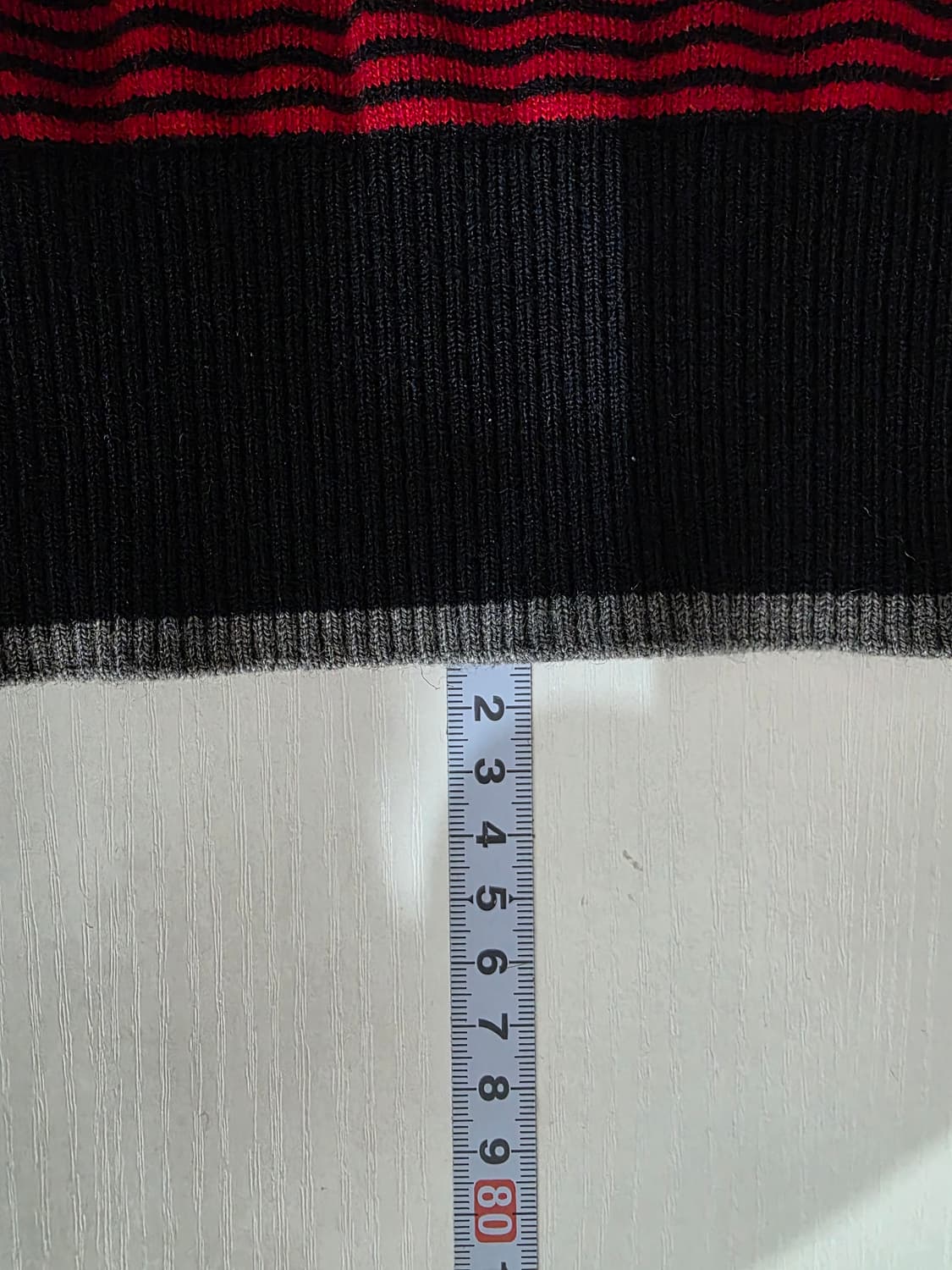 벤제프 골프 스트라이프 반집업 니트 105 상품이미지4