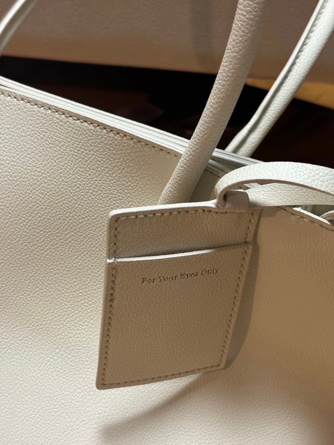 포유온 프리다 토트백 에크루 상품이미지3