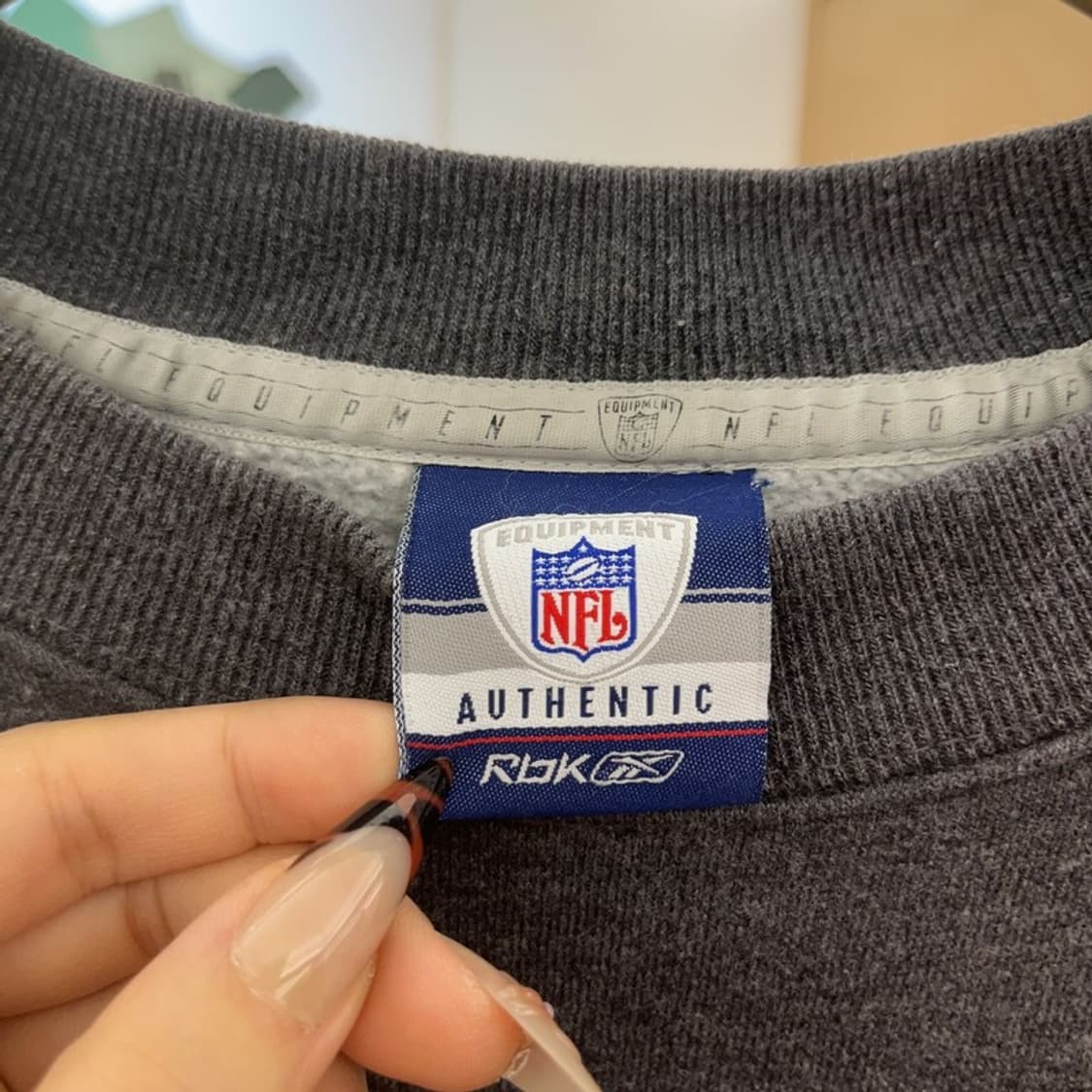 리복 NFL 어센틱 빈티지 캐주얼 기모 오버핏 맨투맨 105 C08460 상품이미지5