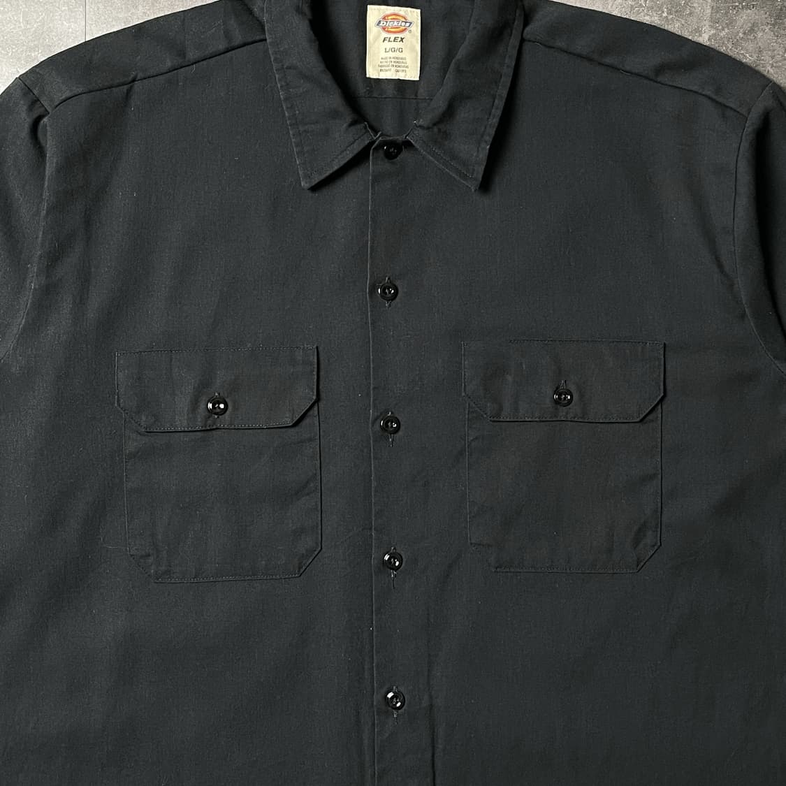 DICKIES 00s 디키즈 빈티지 블랙 플랩포켓 워크 셔츠 A01069 상품이미지3