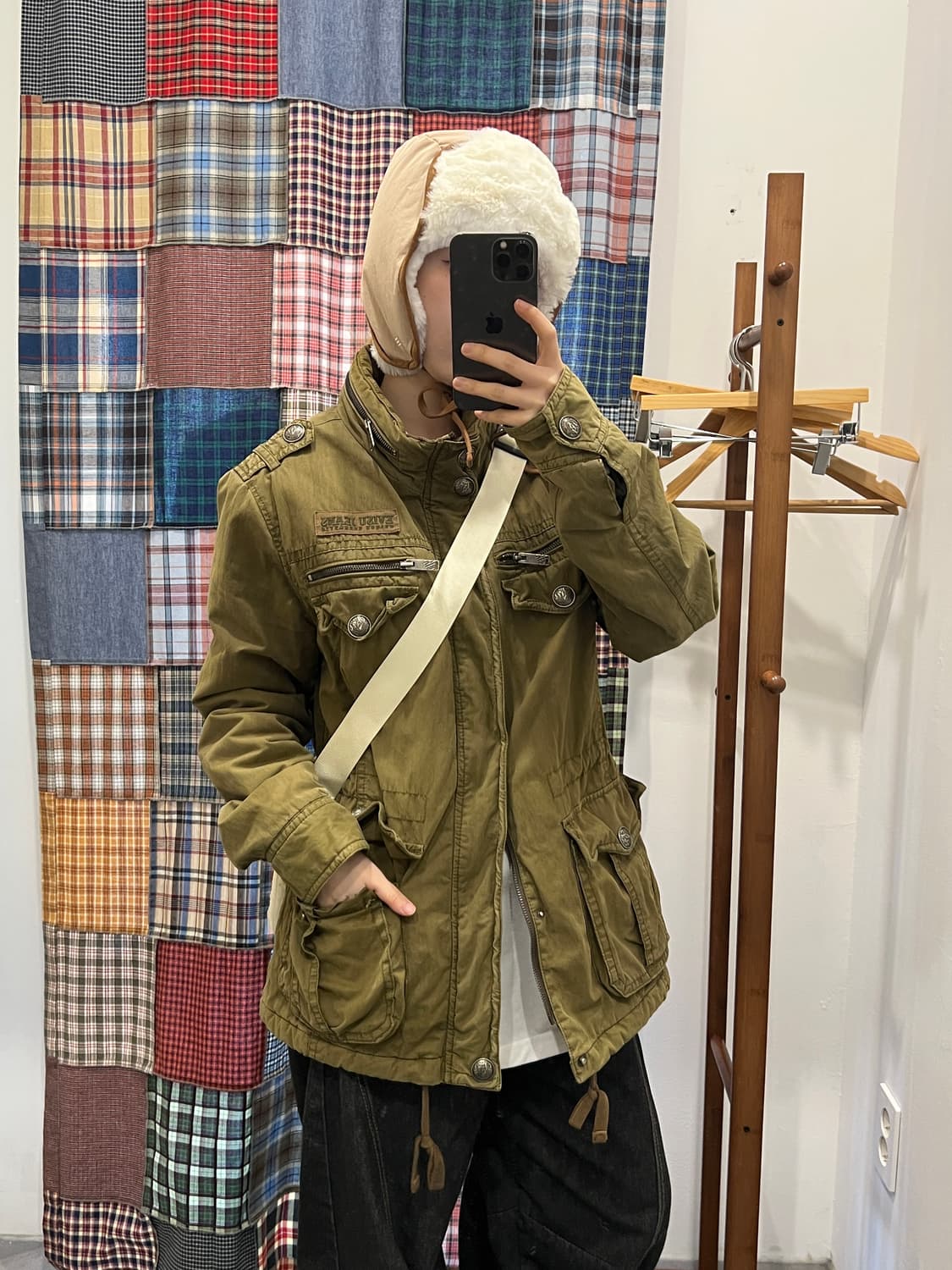 Evisu 카키 패치 자켓 상품이미지5