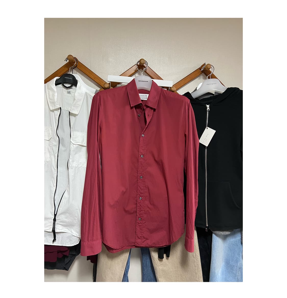 Margiela burgundy shirts 48 상품이미지2