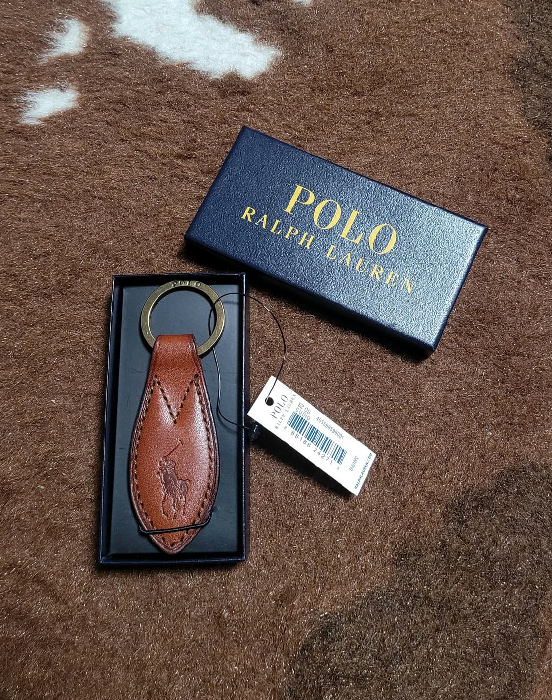 폴로 랄프로렌 레더 키홀더(10.5cm) 상품이미지1