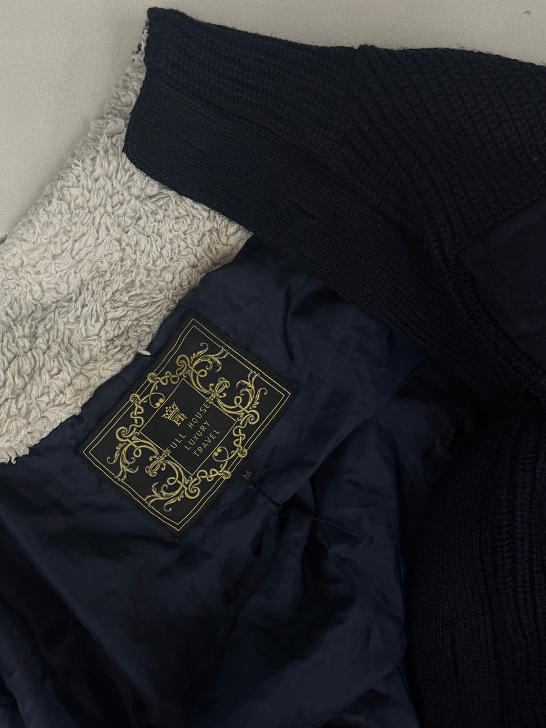 네이비 니트 가디건 포켓 디자인 상품이미지2