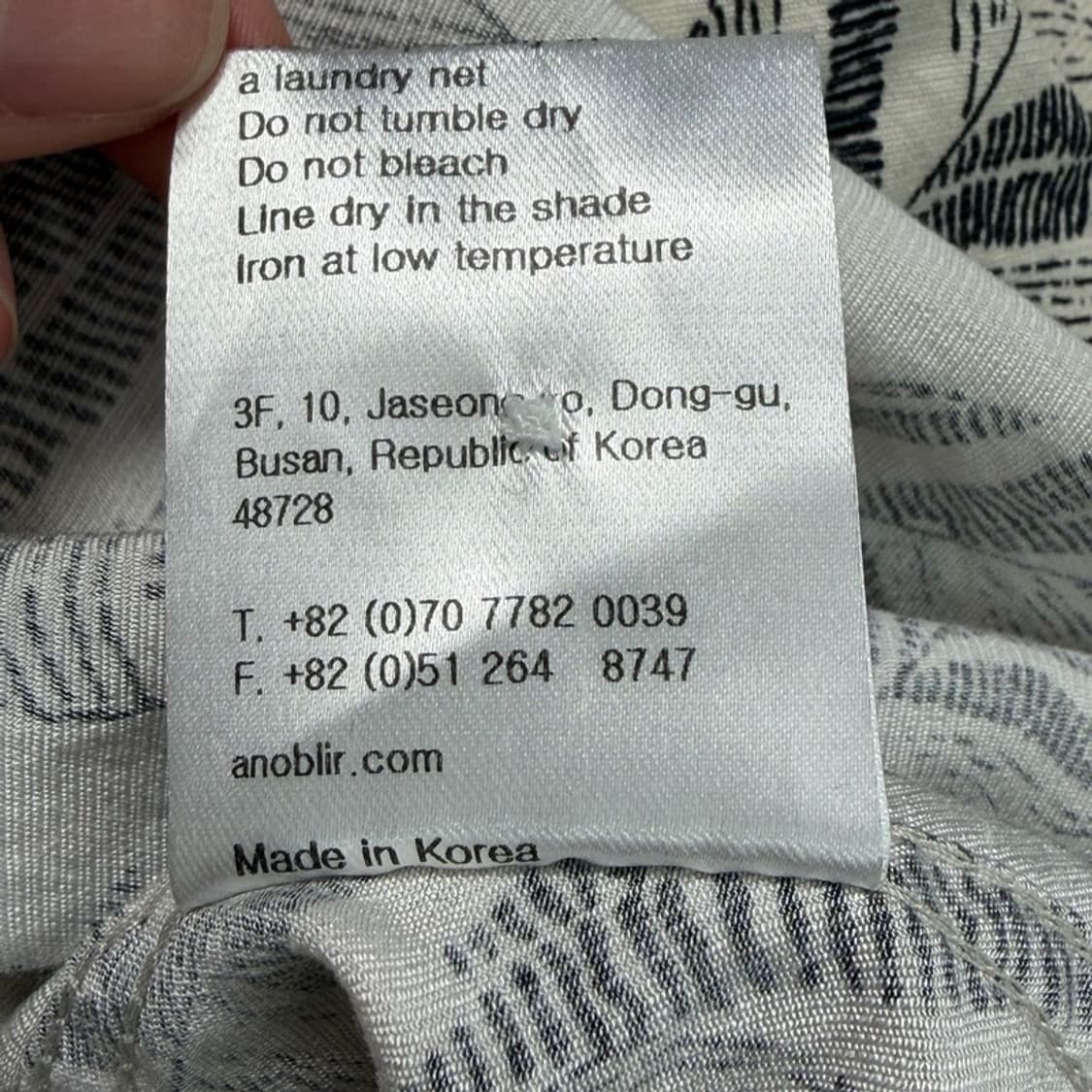 아노블리어 마요트 하프 셔츠 아이보리 L 상품이미지7