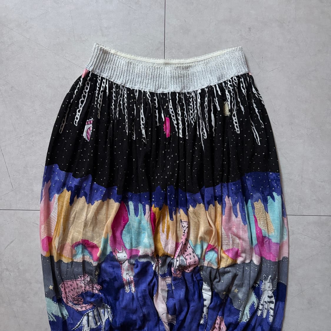 츠모리 치사토 프린트 밴딩 스커트 상품이미지3