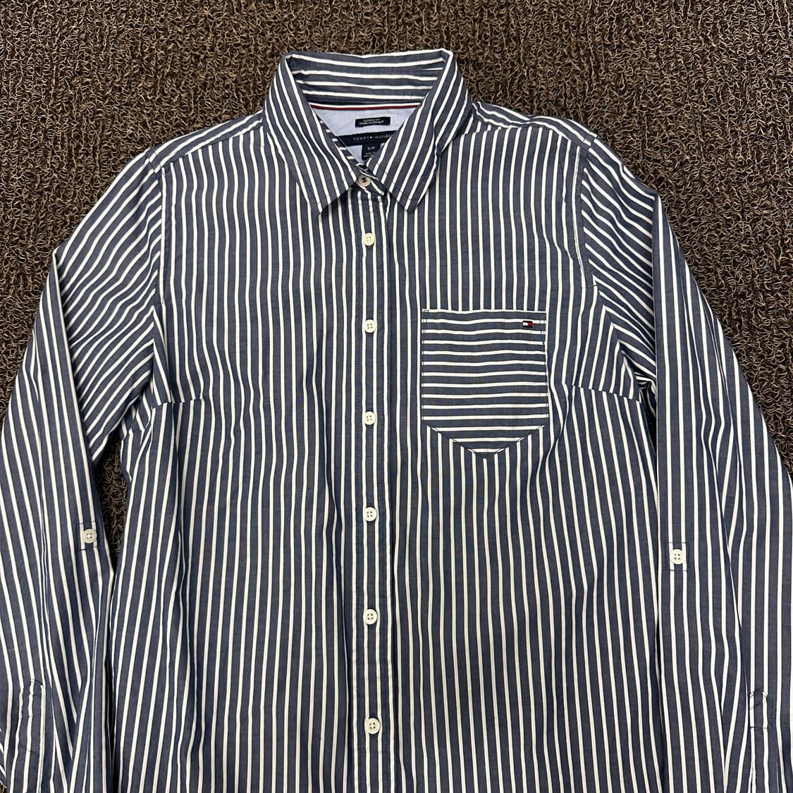 타미힐피거 여성 스트라이프 셔츠 S 상품이미지2