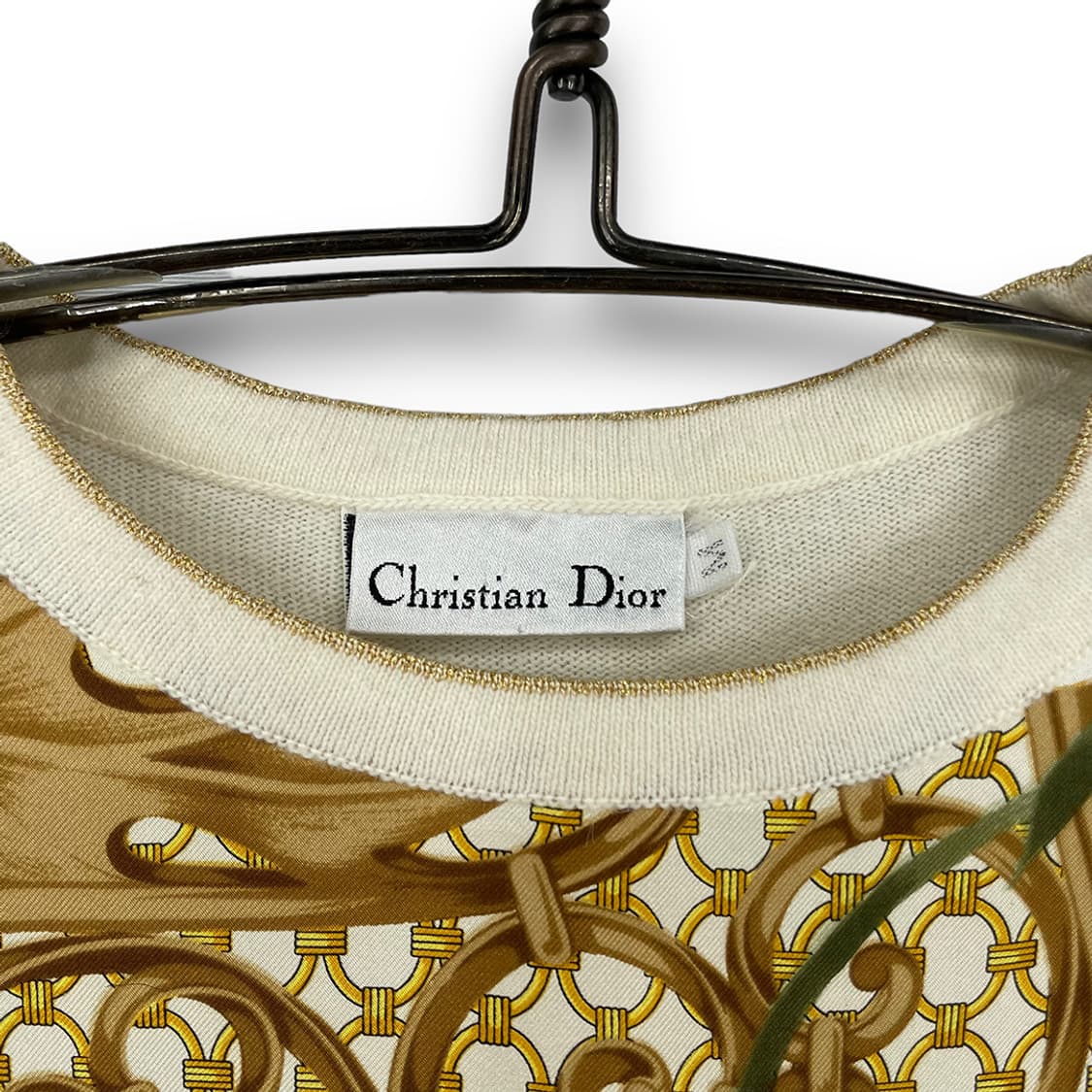 크리스챤 디올 플로럴 패턴 실크 니트 반팔 상품이미지5