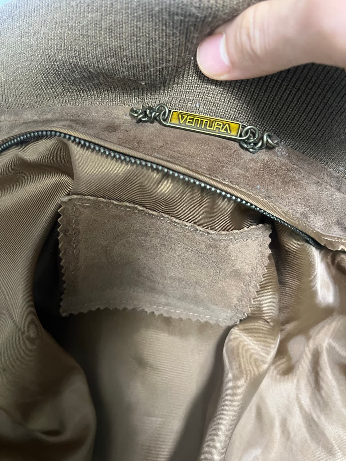 빈티지 산양 가죽 스웨이드 블루종 자켓(100~105) 상품이미지5