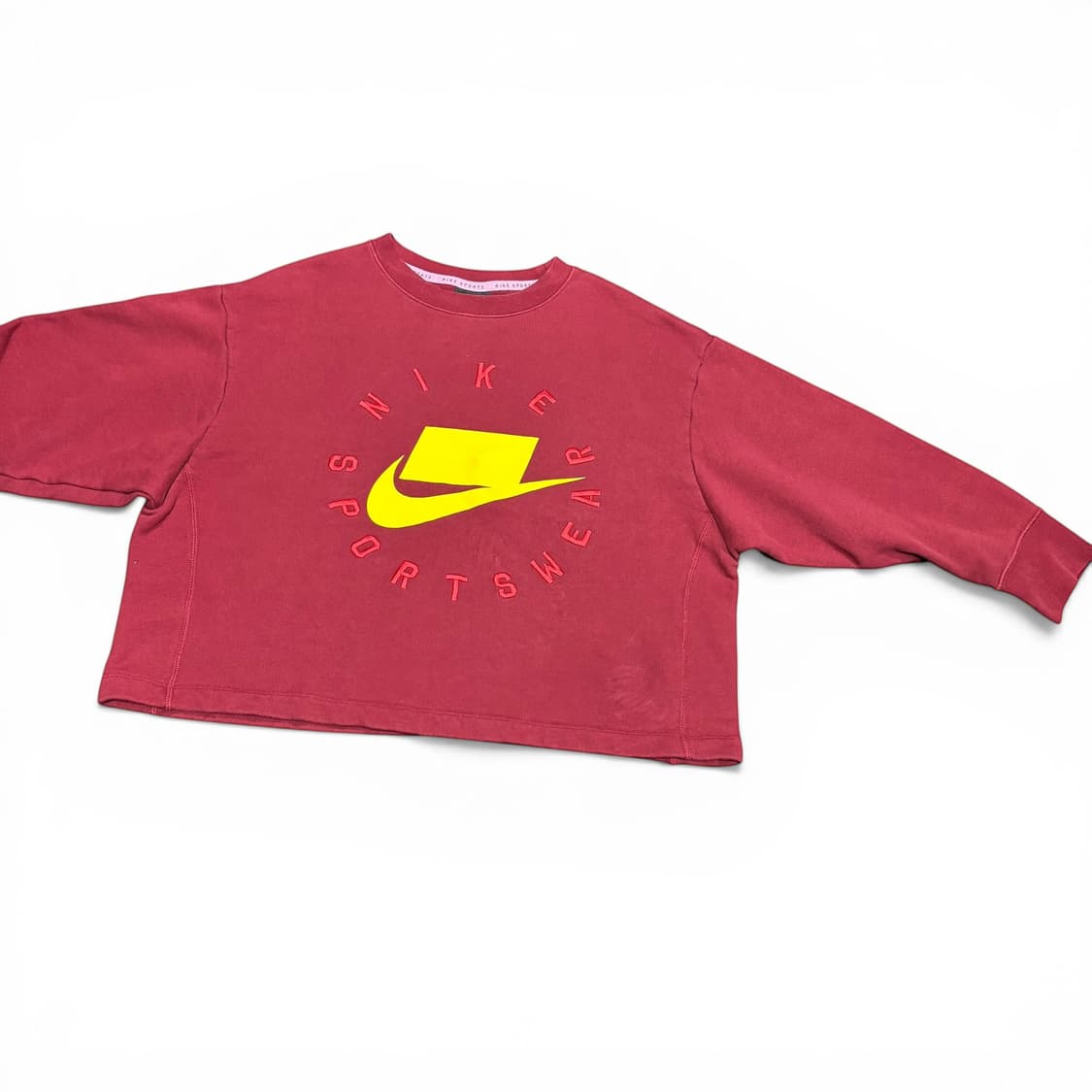 우먼XL 나이키 NSW 버건디 빅로고 맨투맨 상품이미지3