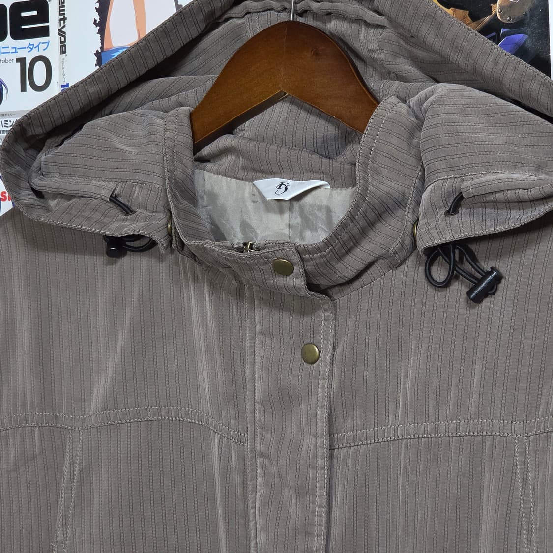 JPN 브라운 스트라이프 야상 자켓 상품이미지3