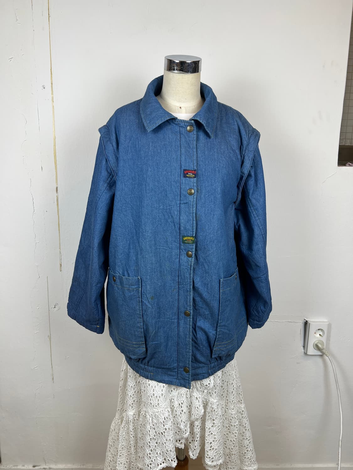 JPN 마마지아나 데님 양털 안감 집업 자켓 데님 양털 자켓 상품이미지1