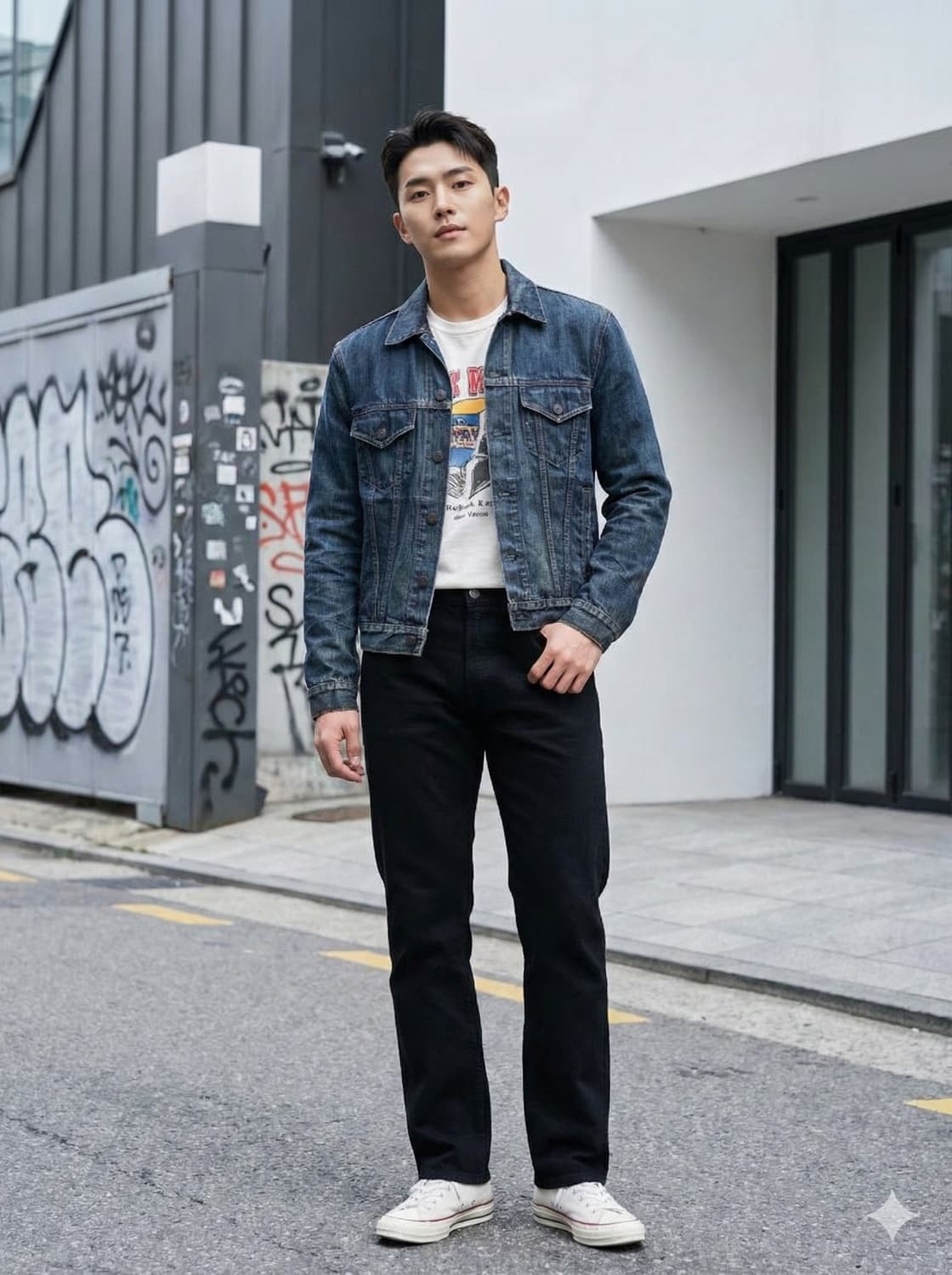 데님앤서플라이 워싱 청자켓 상품이미지1