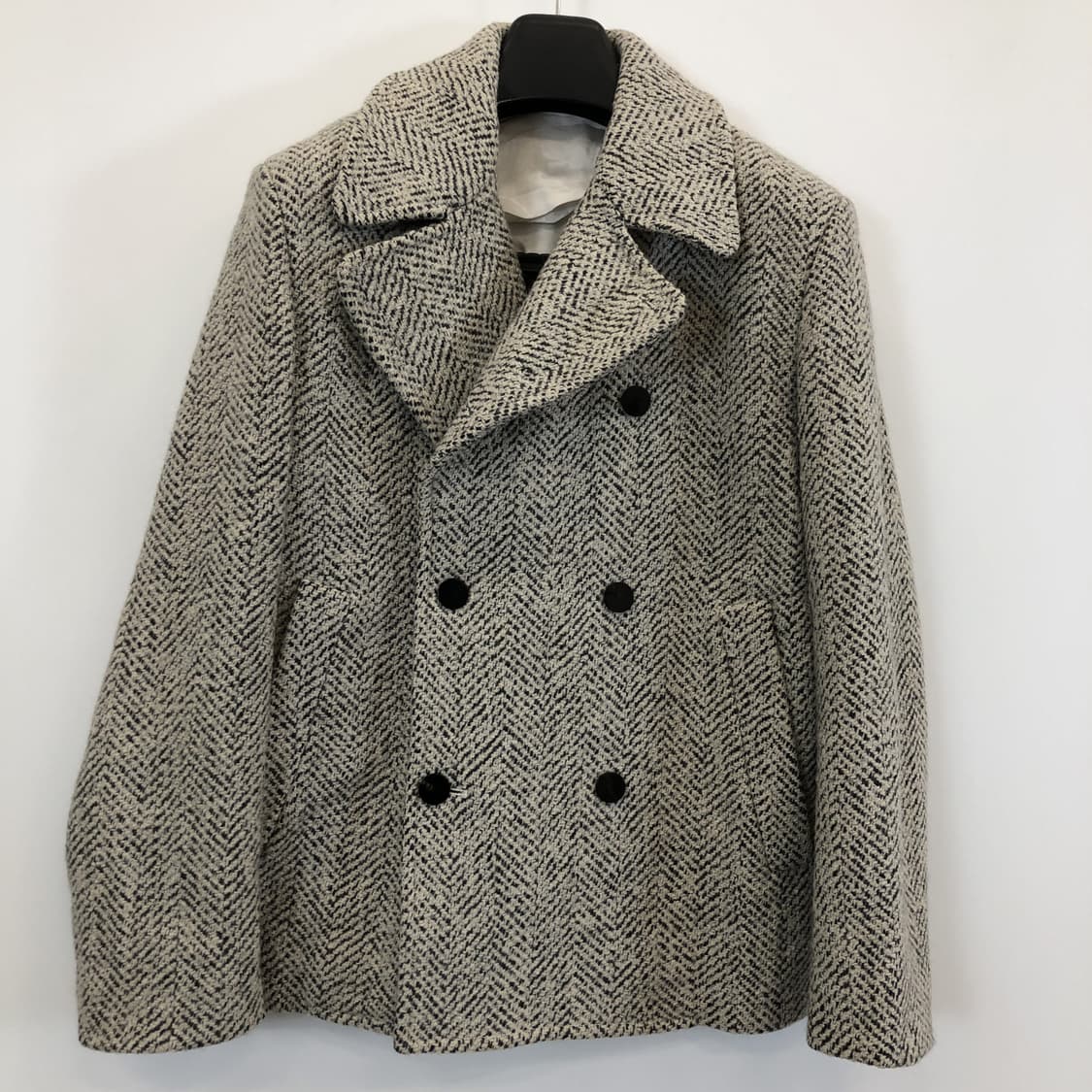 3.1 필립림 (국내판) 헤링본 울 피코트 91-79-165 상품이미지1