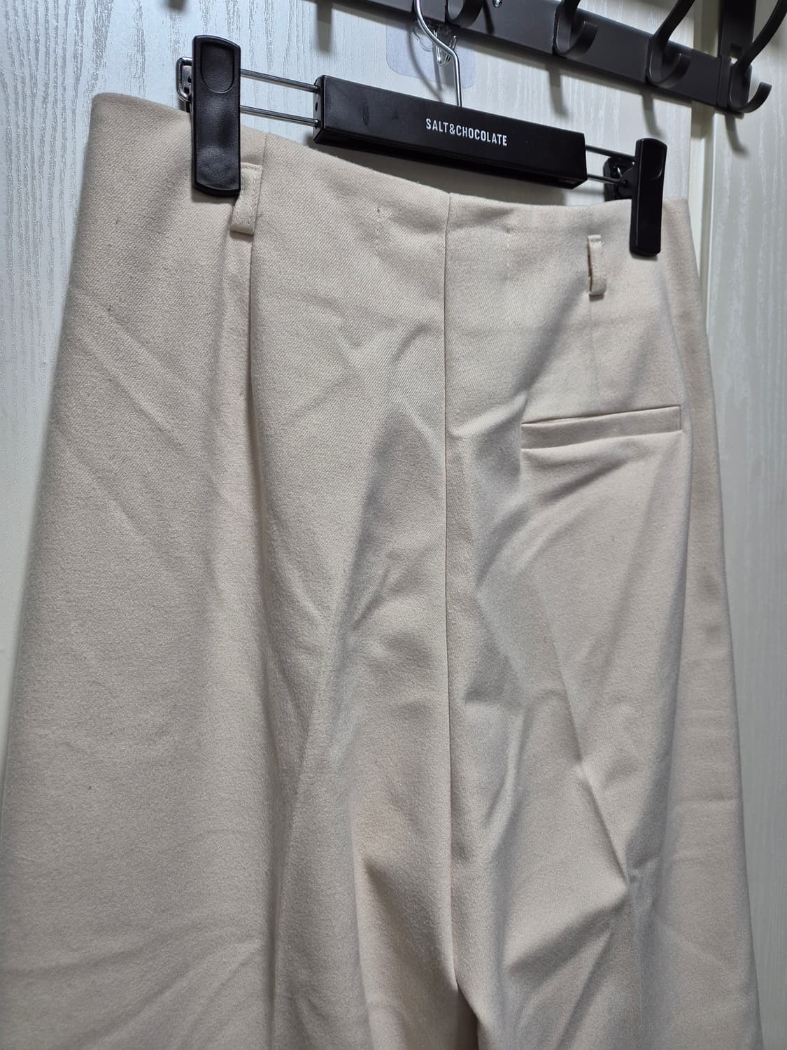 (세일) NAIN 아이보리 핀턱 와이드 팬츠 상품이미지7