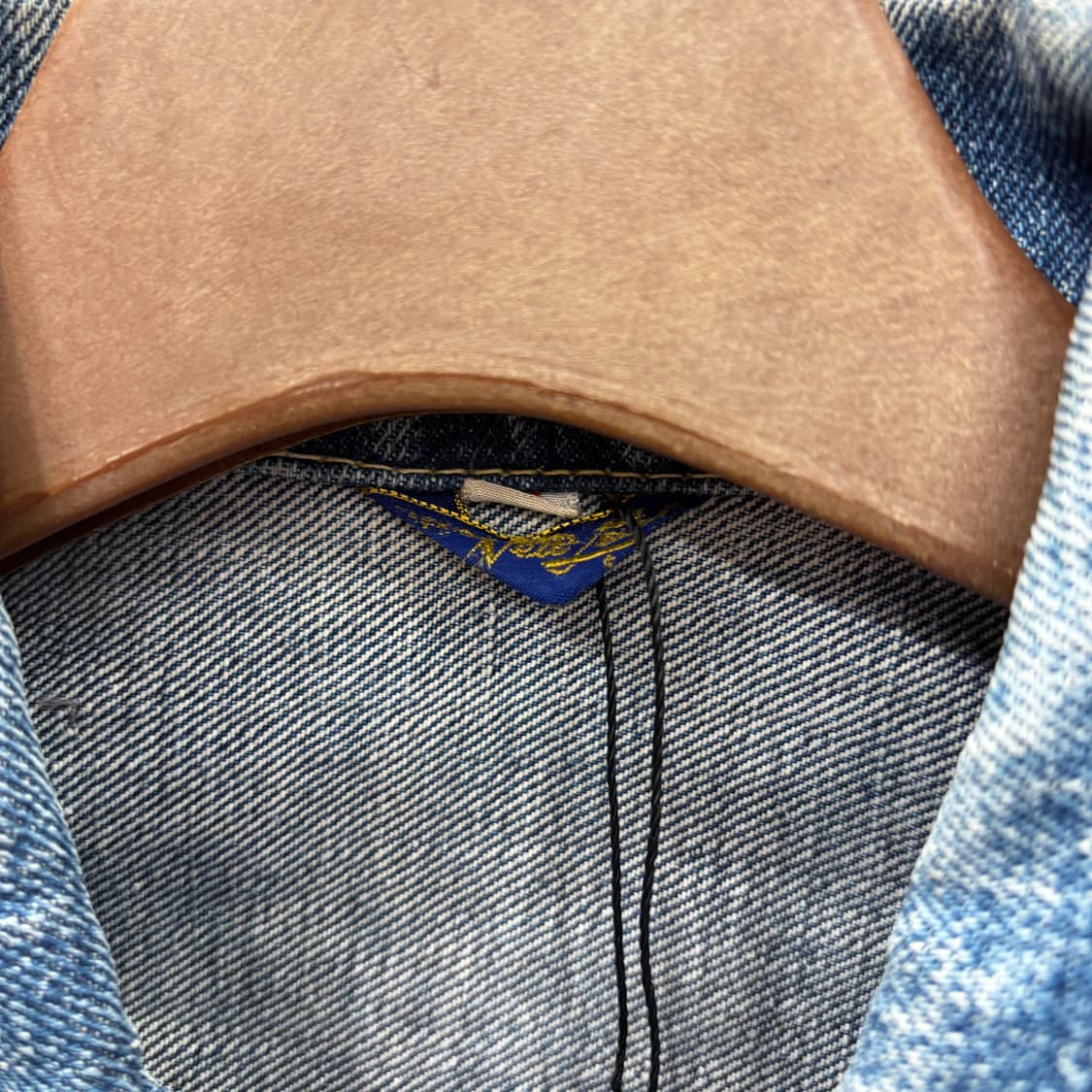 빈티지 데님 베스트 스터드 로고 메탈 버튼 컷오프 프레이드 디테일 진청 상품이미지8