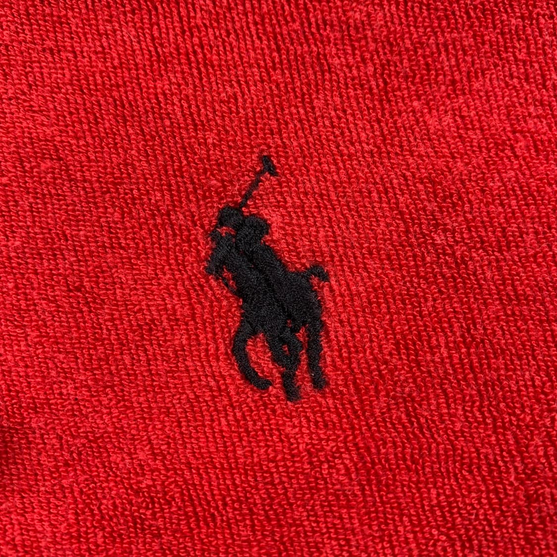폴로 랄프로렌 포니로고 테리 코튼 후드집업 레드 상품이미지3