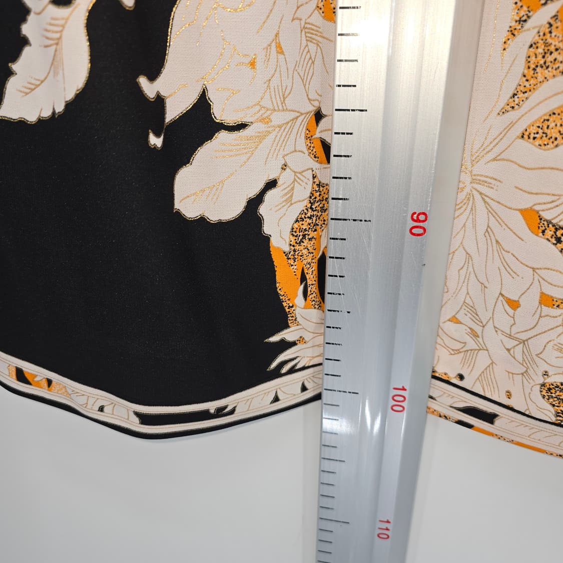 HAUTE COUTURE 블랙 오리엔탈 플라워 원피스 상품이미지4