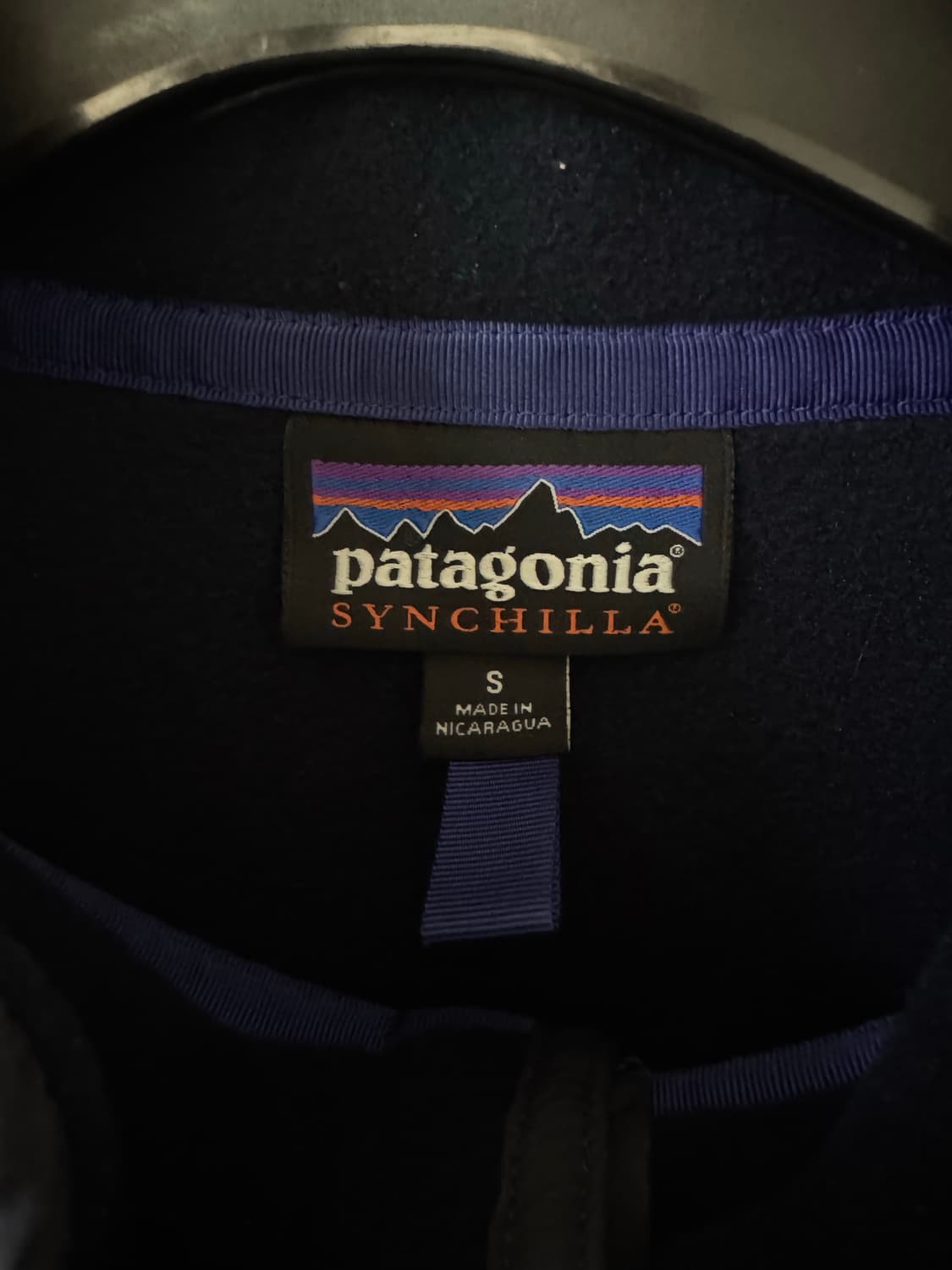 [매장 정품] 파타고니아 신칠라 풀오버 플리스 S 네이비 상품이미지3