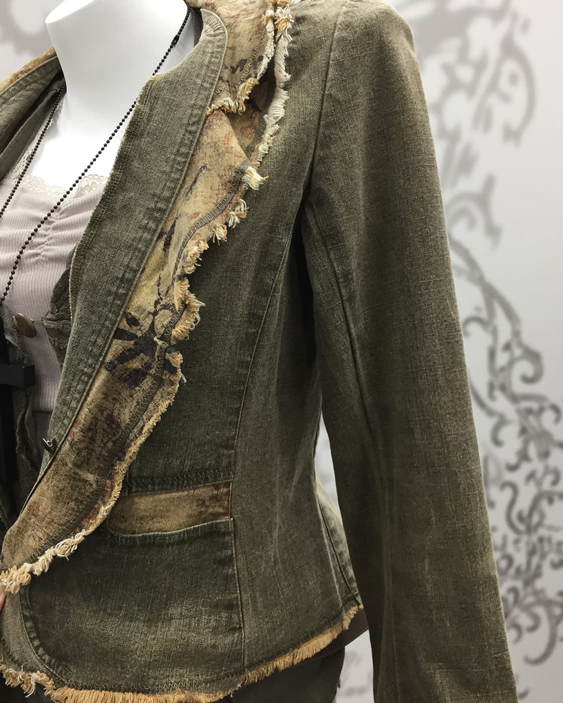 Grunge vintage washing denim jacket 상품이미지5