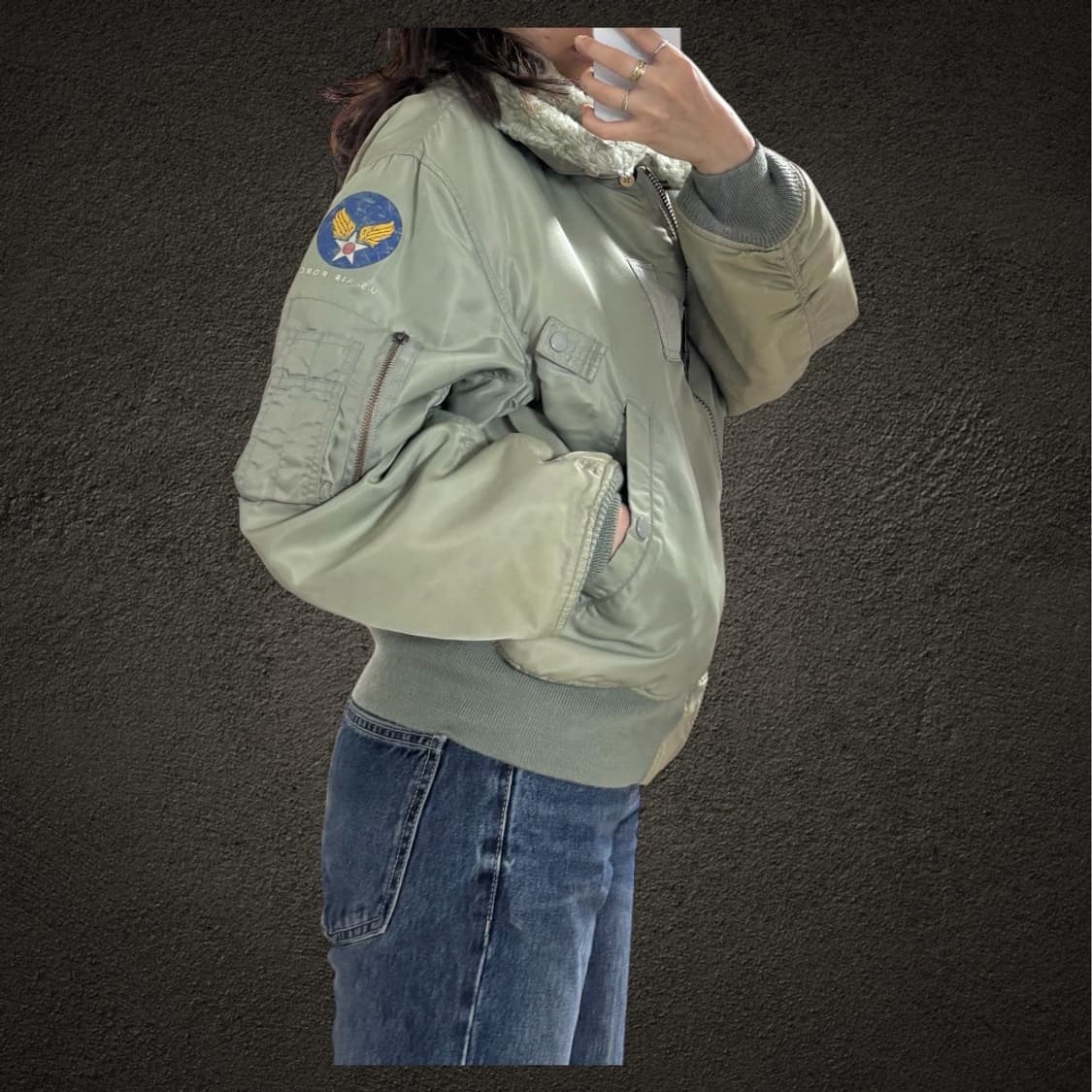 US AIR FORCE 에어포스 미공군 MA-1 플라이트 항공 자켓 상품이미지2