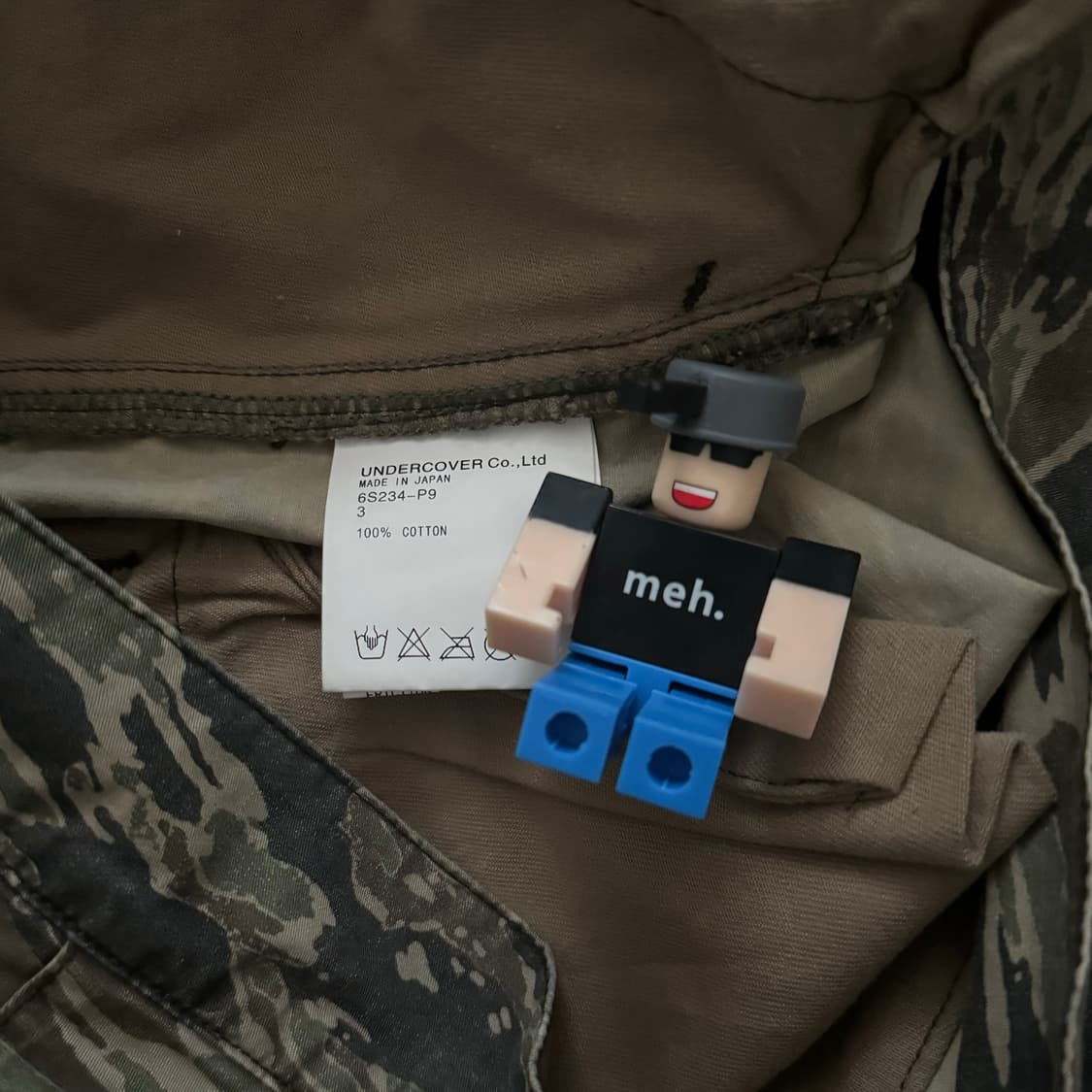 언더커버 06ss 배기컷 그물 카모 카고 쇼츠 / 3 상품이미지6